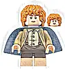 Minifigurka LEGO® lor113 Samwise Gamgee (Sam) - Light Nougat Feet, Sand Blue Cape