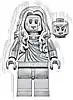 Minifigurka LEGO® lor115 Elf Statue - Wavy Hair, Legs