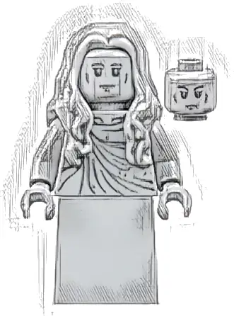 Elf Statue - Wavy Hair, Skirt