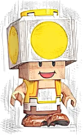 Minifigurka LEGO® mar0113 Yellow Toad - Happy, Walking