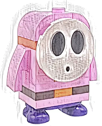Minifigurka LEGO® mar0201 Pink Shy Guy