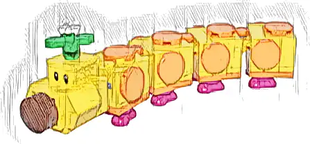 Minifigurka LEGO® mar0203 Wiggler - Pin Connections