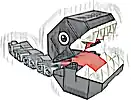 Minifigurka LEGO® mar0205 Chain Chomp - Technic Brick Attachment