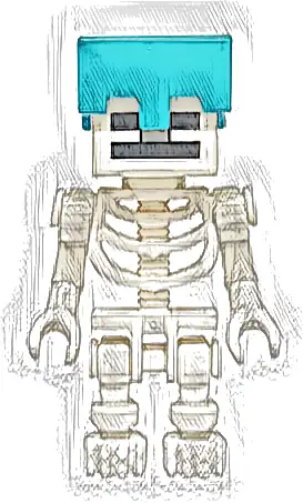 Skeleton, Minecraft - Medium Azure Helmet