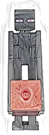Enderman - Dark Red Block with Red Top