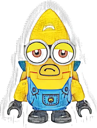 Mega Minion Gus - Bright Light Orange Head, Arms and Body