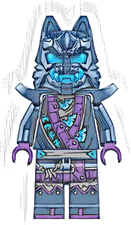 Wolf Mask Warrior / Wolf Mask Claw Warrior  - Dark Blue and Dark Azure Mask, Shoulder Armor