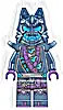Minifigurka LEGO® njo0851 Wolf Mask Warrior / Wolf Mask Claw Warrior  - Dark Blue and Dark Azure Mask, Shoulder Armor