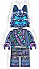 Minifigurka LEGO® njo0869 Wolf Mask Claw Warrior - Dark Blue and Dark Azure Mask, Neck Bracket