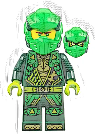 Lloyd - Dragons Rising, Tunic with Shoulder Armor, Head Wrap