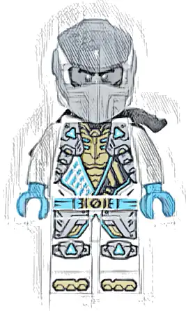 Zane - Dragons Rising, Tunic with Shoulder Armor, Head Wrap, Scabbard