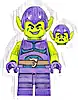 Minifigurka LEGO® sh0803 Green Goblin - Lime Skin, Dark Purple Outfit, Medium Legs, Dark Blue Stomach