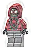 Minifigurka LEGO® sh0943 Spider-Man (Miles Morales) - Dark Red Hood, Dark Bluish Gray Legs