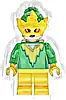 Minifigurka LEGO® sh0951 Electro - Bright Green Torso and Hair, Yellow Mask and Medium Legs