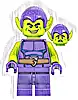 Minifigurka LEGO® sh0957 Green Goblin - Lime Skin, Dark Purple Outfit, Medium Legs