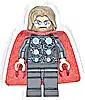 Minifigurka LEGO® sh1014 Thor - Spongy Cape with Single Hole, Black Legs, Dark Tan Tousled Hair