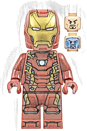 Iron Man - Mark 46 Armor, Large Helmet Visor