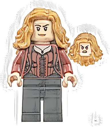 The Scarlet Witch (Wanda Maximoff) - Plain Legs, Medium Nougat Hair