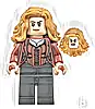 Minifigurka LEGO® sh1018 The Scarlet Witch (Wanda Maximoff) - Plain Legs, Medium Nougat Hair
