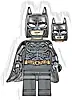 Minifigurka LEGO® sh1021 Batman - Black Suit with Copper Belt, Cowl with White Eyes, Flexible Rubber Cape