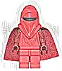 Minifigurka LEGO® sw0521b Royal Guard with Dark Red Arms and Hands (Spongy Cape)