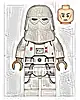 Minifigurka LEGO® sw1103 Snowtrooper, Printed Legs, Dark Tan Hands, Cheek Lines, Frown