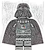 Minifigurka LEGO® sw1141 Darth Vader - Traditional Starched Fabric Cape
