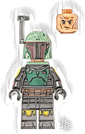 Boba Fett - Repainted Beskar Armor, Jet Pack, Rangefinder