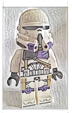 Clone Trooper Commander, 187th Legion (Phase 2) - Nougat Head