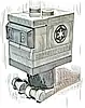 Minifigurka LEGO® sw1252 Gonk Droid (GNK Power Droid), Light Bluish Gray Body and Feet, Imperial Logo