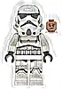 Minifigurka LEGO® sw1326 Imperial Stormtrooper - Female, Dual Molded Helmet with Light Bluish Gray Panels on Back, Shoulder Belts, Medium Brown Head