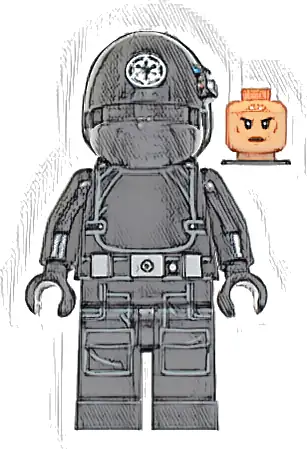 Imperial Gunner - Helmet with White Imperial Logo, Nougat Head