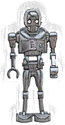 K-2SO Droid - Dark Silver Chest Panel