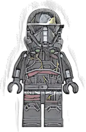 Imperial Death Trooper - Dark Tan Head