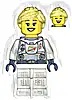 Minifigurka LEGO® twn478 Astronaut - Female, Flat Silver Spacesuit with Harness and White Panel with Classic Space Logo, Bright Light Yellow Hair