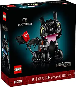 Pudełko zestawu LEGO® 10375 LEGO 10375 Icons Jak wytresować smoka: Szczerbatek