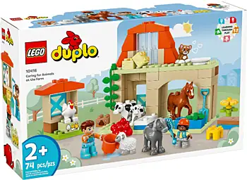 Pudełko zestawu LEGO® 10416 LEGO 10416 Duplo Opieka nad zwierzętami na farmie