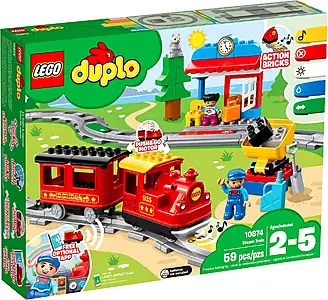 Pudełko zestawu LEGO® 10874 LEGO 10874 Duplo Pociąg parowy