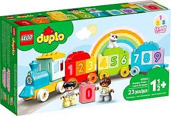 Pudełko zestawu LEGO® 10954 LEGO 10954 Duplo Pociąg z cyferkami — nauka liczenia