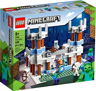 Pudełko zestawu LEGO® 21186 LEGO 21186 Minecraft Lodowy zamek