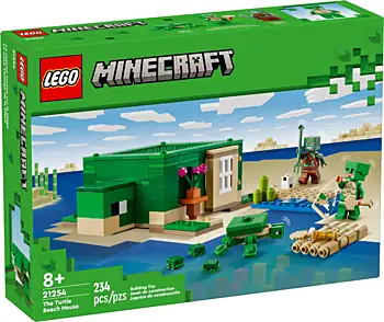 Pudełko zestawu LEGO® 21254 LEGO 21254 Minecraft Domek na plaży żółwi