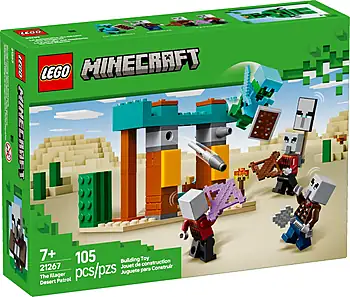 Pudełko zestawu LEGO® 21267 LEGO 21267 Minecraft Pustynny patrol złosadników