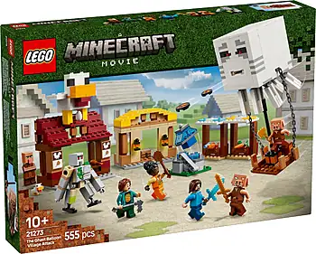 Pudełko zestawu LEGO® 21273 LEGO 21273 Minecraft Atak balonowego Ghasta na wioskę