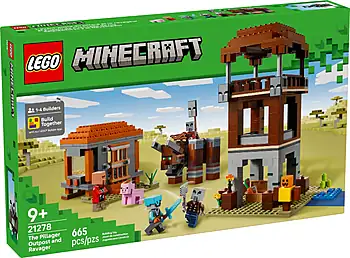 Pudełko zestawu LEGO® 21278 LEGO 21278 Minecraft Kryjówka rozbójników i dewastatorów