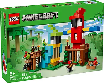 Pudełko zestawu LEGO® 21282 LEGO 21282 Minecraft Papugowe domki