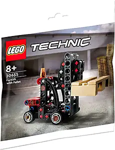Pudełko zestawu LEGO® 30655 LEGO 30655 Technic Wózek widłowy z paletą