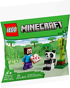 Pudełko zestawu LEGO® 30672 LEGO 30672 Minecraft Steve i mała panda