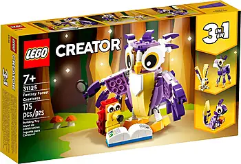 Pudełko zestawu LEGO® 31125 LEGO 31125 Creator 3 w 1 Fantastyczne leśne stworzenia