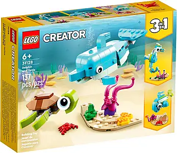 Pudełko zestawu LEGO® 31128 LEGO 31128 Creator 3 w 1 Delfin i żółw