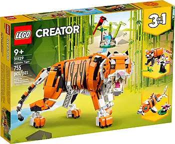 Pudełko zestawu LEGO® 31129 LEGO 31129 Creator 3 w 1 Majestatyczny tygrys
